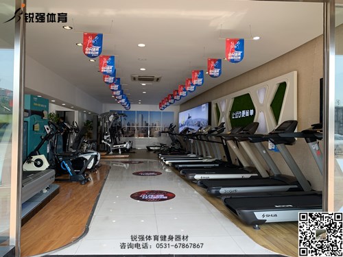 VSPORTS体育官网體育店內(nèi)的跑步機(jī)